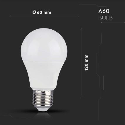 LED RGB Stmievateľná žiarovka A60 E27/8,5W/230V 4000K + diaľkové ovládanie