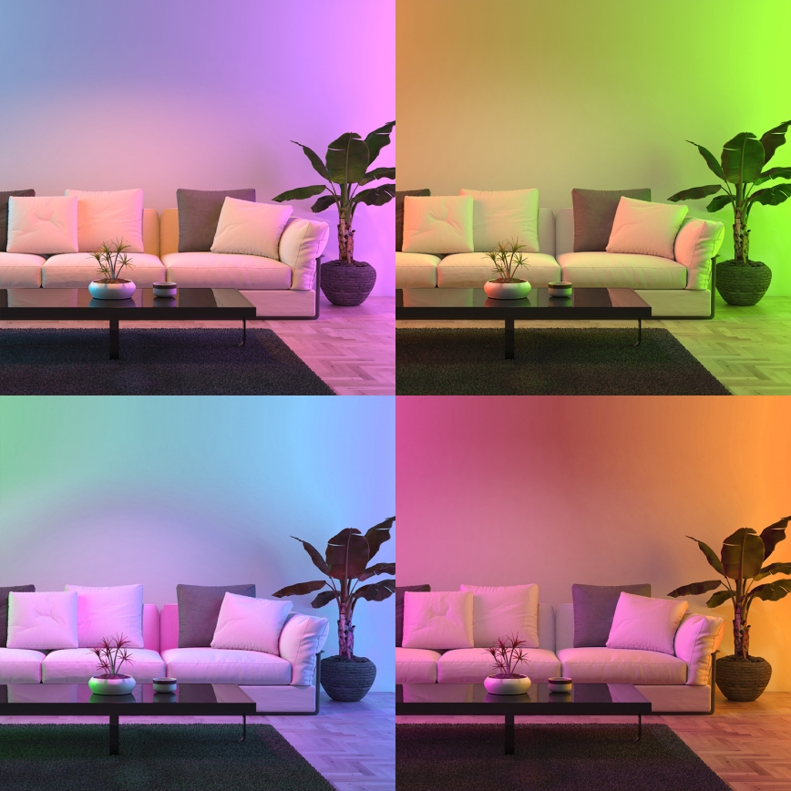 LED RGB Stmievateľná žiarovka A70 E27/11W/230V 2700-6500K Wi-Fi Tuya