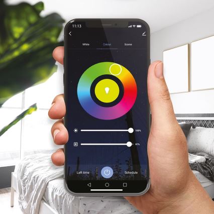 LED RGB Stmievateľná žiarovka A70 E27/11W/230V 2700-6500K Wi-Fi Tuya