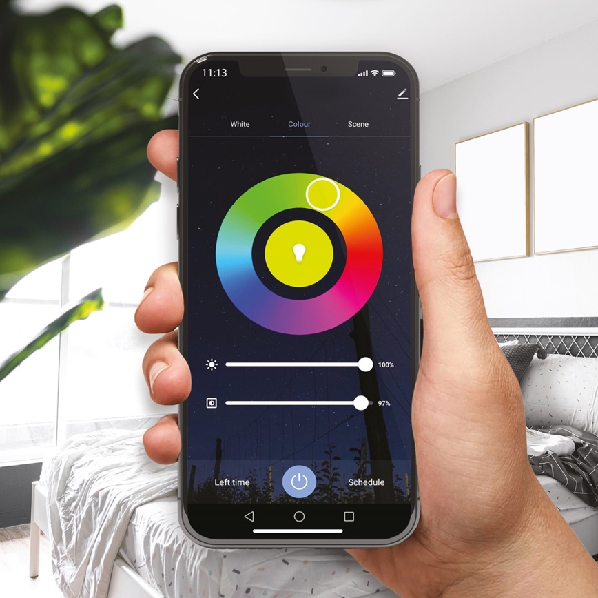 LED RGB Stmievateľná žiarovka A70 E27/11W/230V 2700-6500K Wi-Fi Tuya