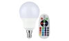 LED RGB Stmievateľná žiarovka E14/3,5W/230V 4000K + DO
