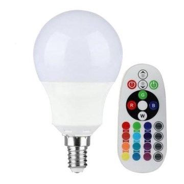 LED RGB Stmievateľná žiarovka E14/3,5W/230V 6400K + DO