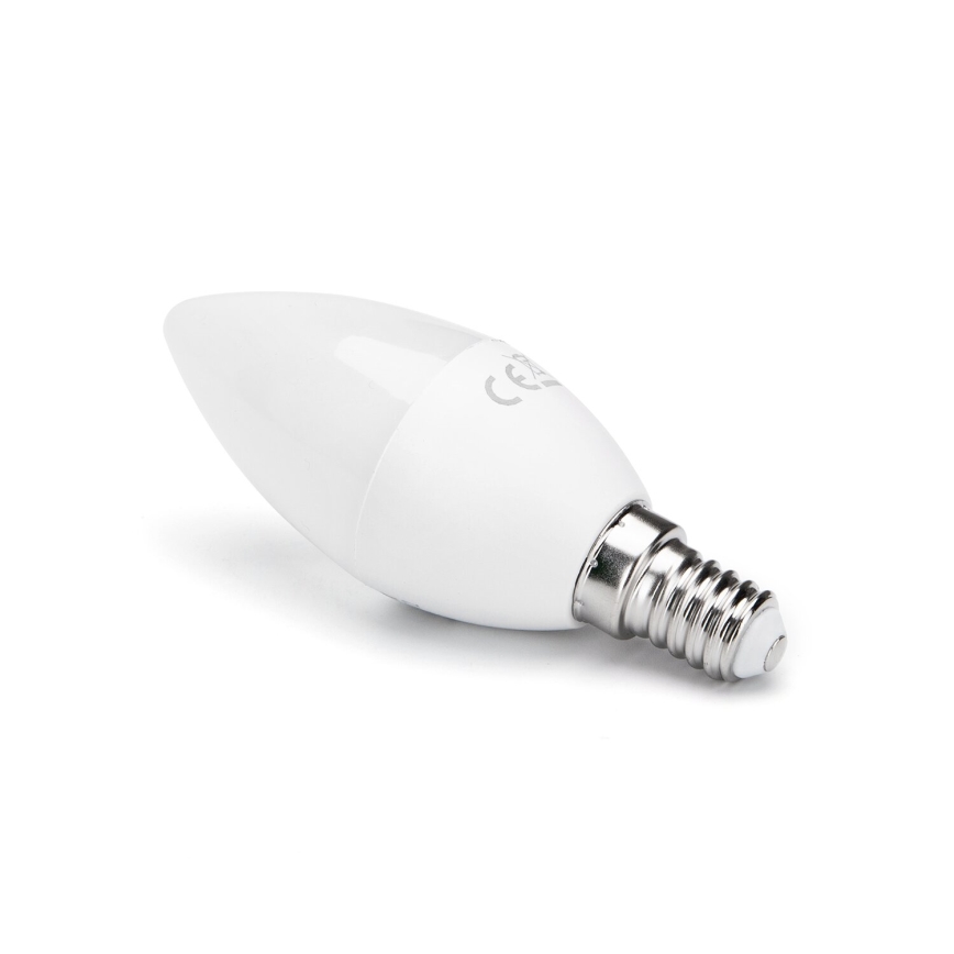 LED RGB Stmievateľná žiarovka E14/4,8W/230V 3000K + diaľkové ovládanie - Aigostar