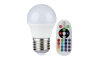LED RGB Stmievateľná žiarovka E27/3,5W/230V 6400K + DO
