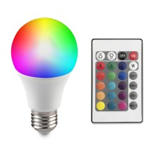 LED RGB Stmievateľná žiarovka E27/8,5W/230V 2700K