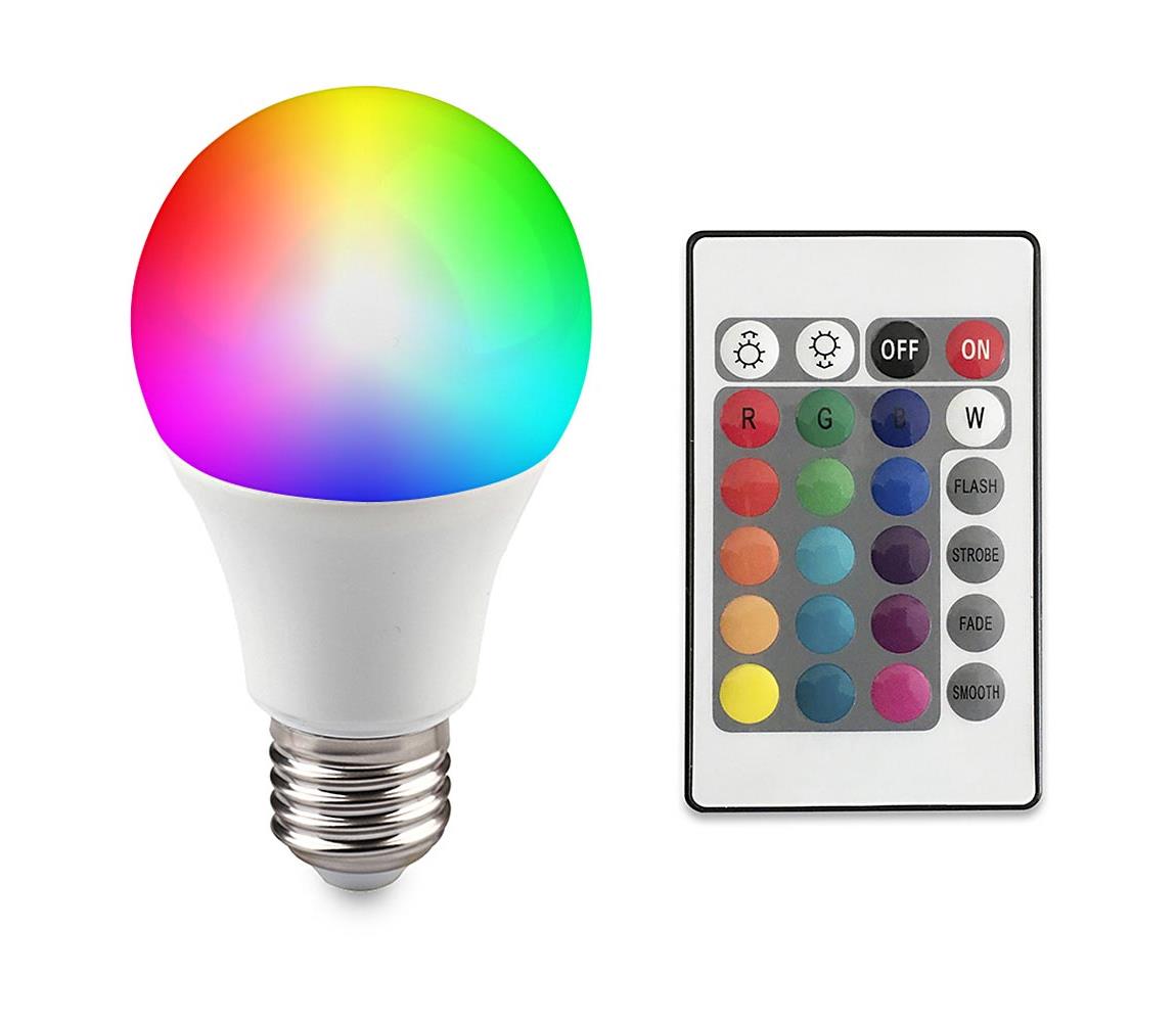 LED RGB Stmievateľná žiarovka E27/8,5W/230V 2700K