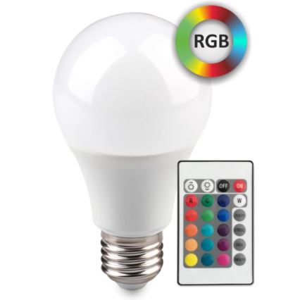 LED RGB Stmievateľná žiarovka E27/8,5W/230V 2700K