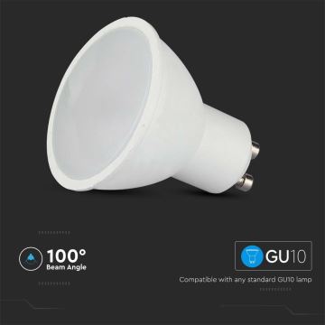 LED RGB Stmievateľná žiarovka GU10/4,8W/230V 4000K + diaľkové ovládanie