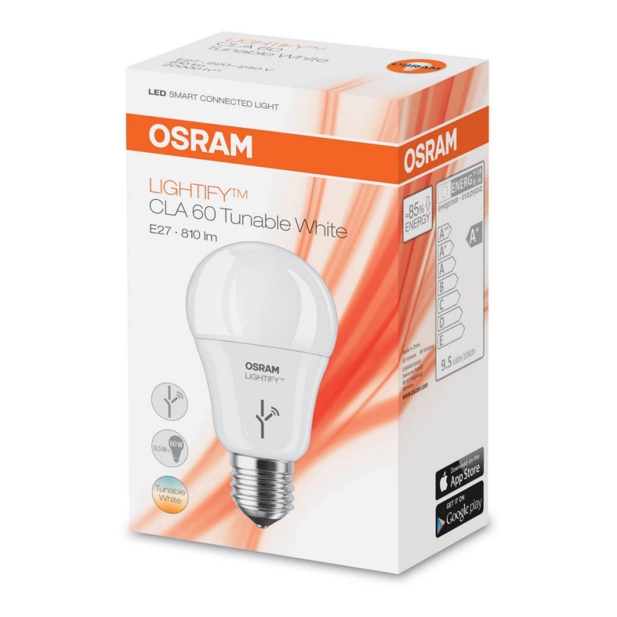 LED RGB Stmievateľná žiarovka LIGHTIFY E27/10W/230V 2700-6500K - Osram