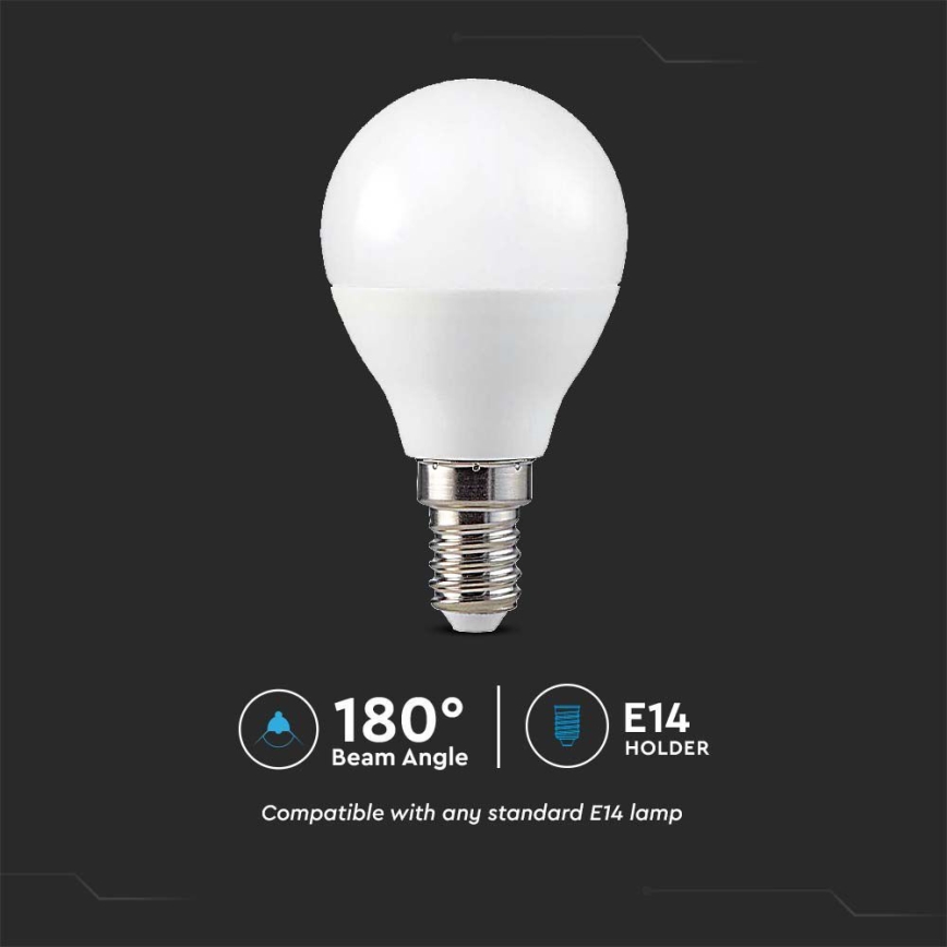 LED RGB Stmievateľná žiarovka P45 E14/4,8W/230V 3000K + diaľkové ovládanie
