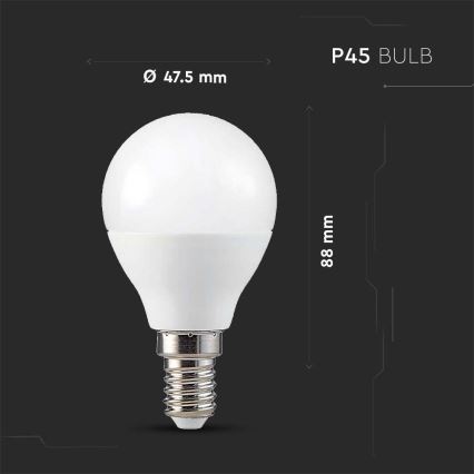 LED RGB Stmievateľná žiarovka P45 E14/4,8W/230V 3000K + diaľkové ovládanie