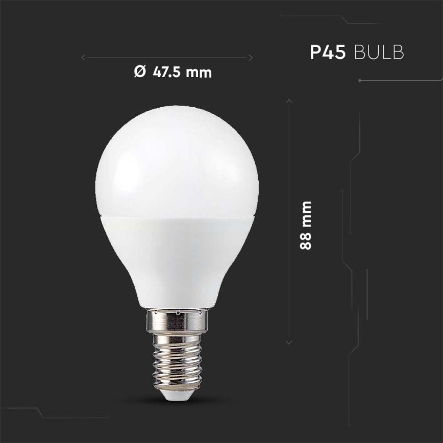 LED RGB Stmievateľná žiarovka P45 E14/4,8W/230V 3000K + diaľkové ovládanie