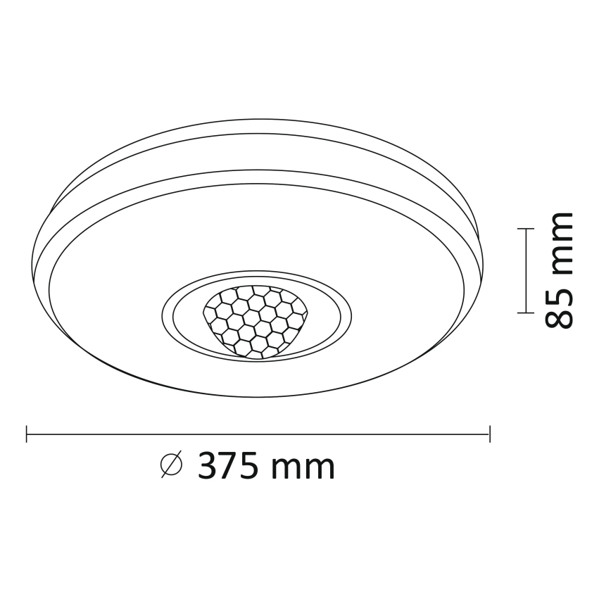 LED RGB Stmievateľné stropné svietidlo MAGIC DISCO LED/18W/230V + diaľkové ovládanie