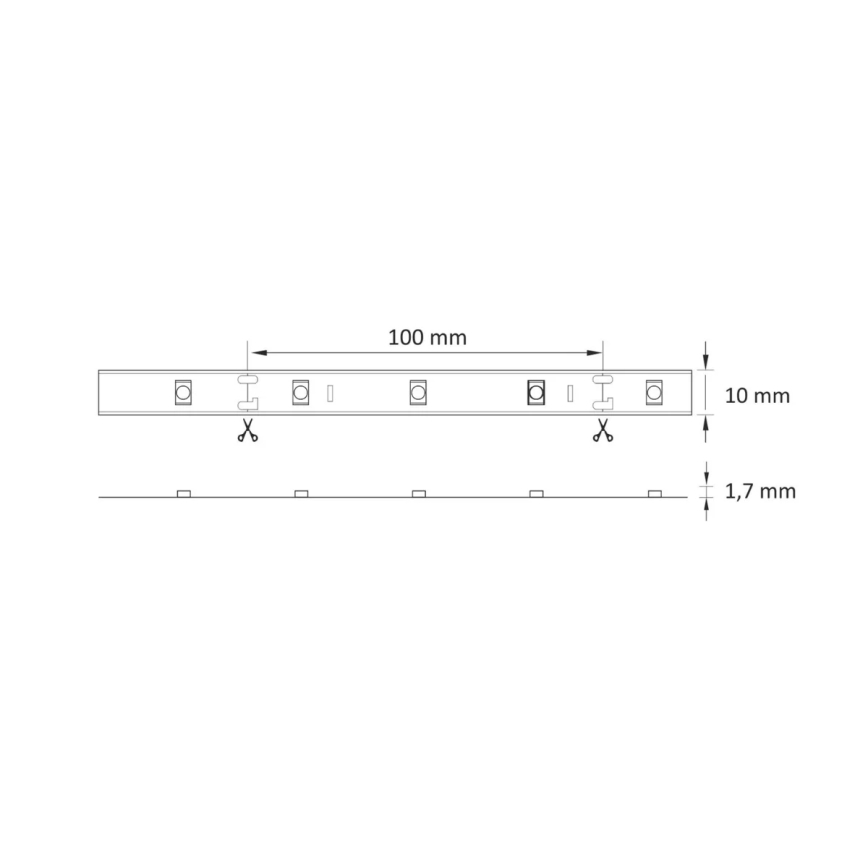 LED RGB Stmievateľný pásik 5m LED/18W/12V IP20 + DO