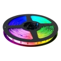 LED RGB Stmievateľný pásik LED/14W/230V 10 m + diaľkové ovládanie