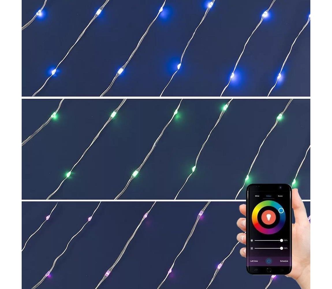 LED RGB stmievateľný svetelný reťaz 100× LED, 29 funkcií, dĺžka 10,4 m 5004237