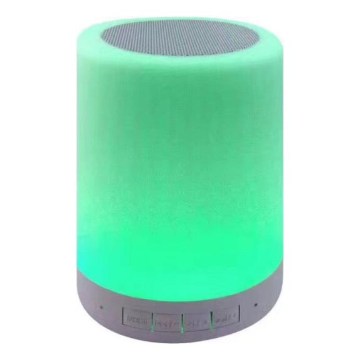 LED RGB stolná lampa s reproduktorom LED/5V