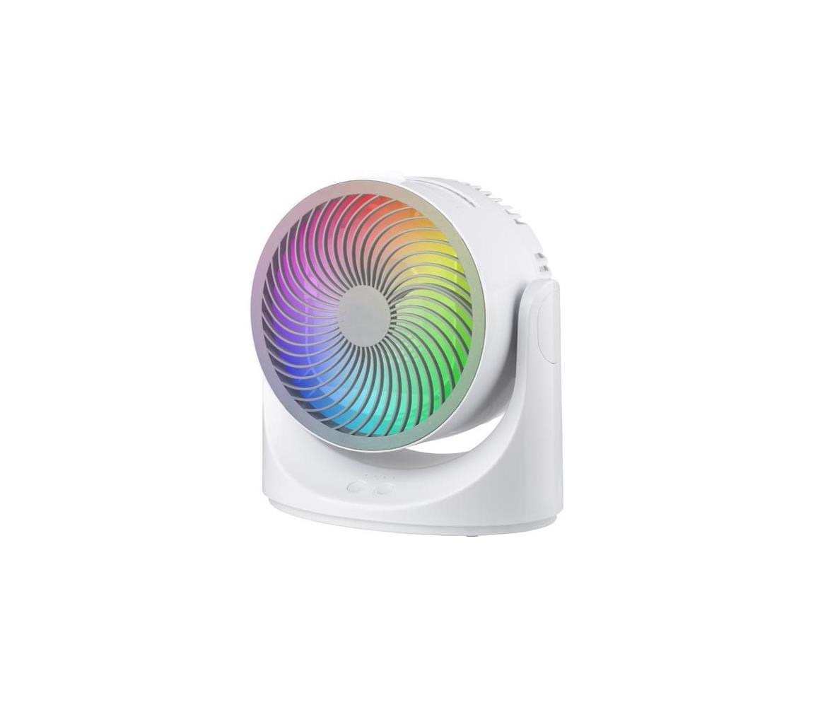 Eurolamp LED RGB stolný látor 10W/5V, priemer 18,5 cm 300-20548