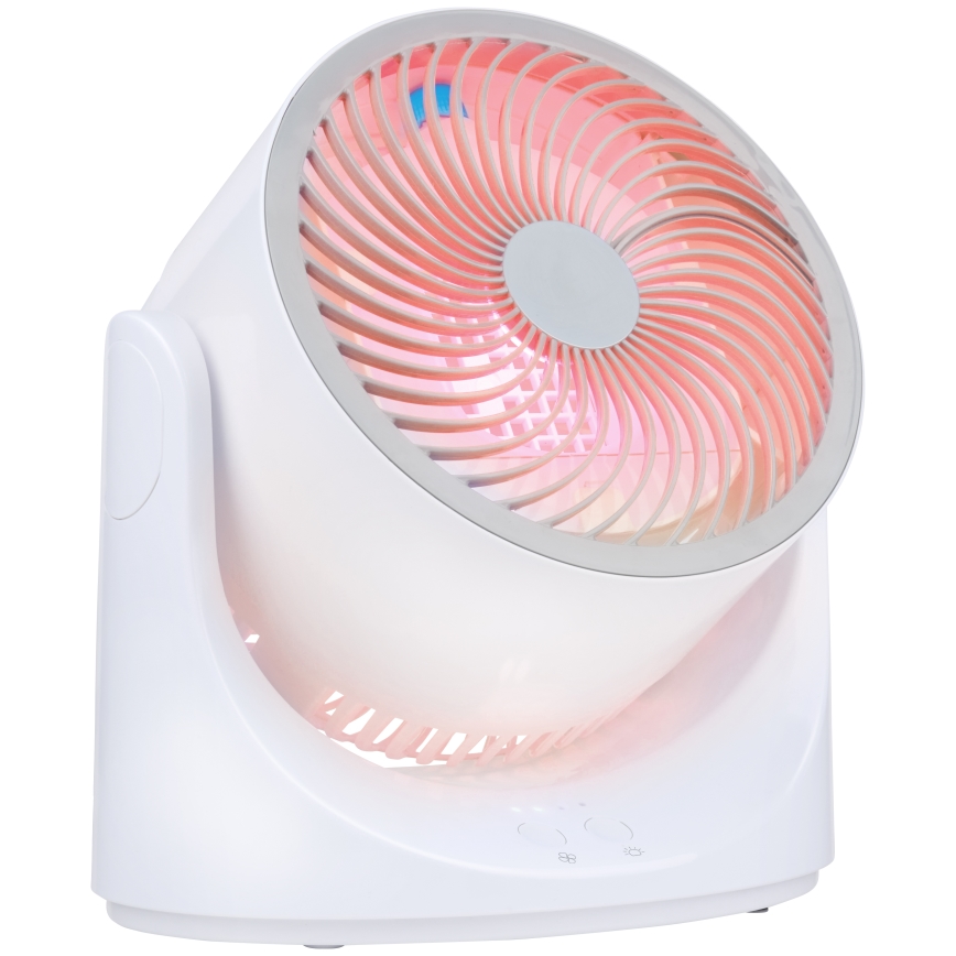 LED RGB stolný ventilátor s efektom hmly 5V
