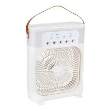 LED RGB stolný ventilátor s hmlovým efektom 10W/5V