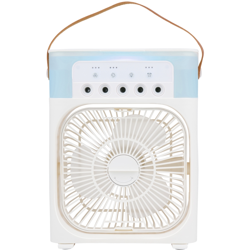 LED RGB stolný ventilátor s hmlovým efektom 10W/5V