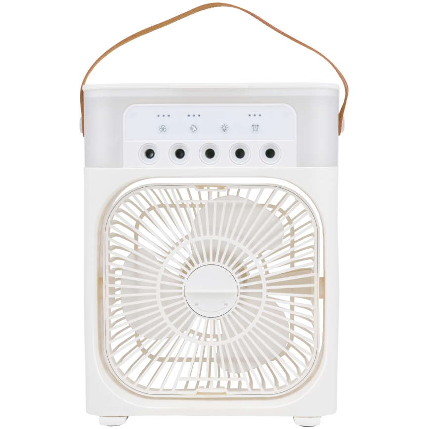 LED RGB stolný ventilátor s hmlovým efektom 10W/5V