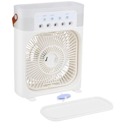 LED RGB stolný ventilátor s hmlovým efektom 10W/5V