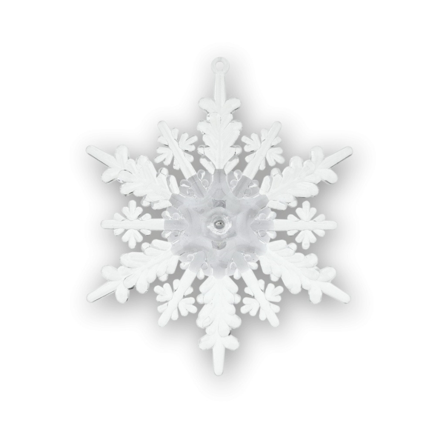 LED RGB Vianočná dekorácia s prísavkou LED/3xLR44 vločka