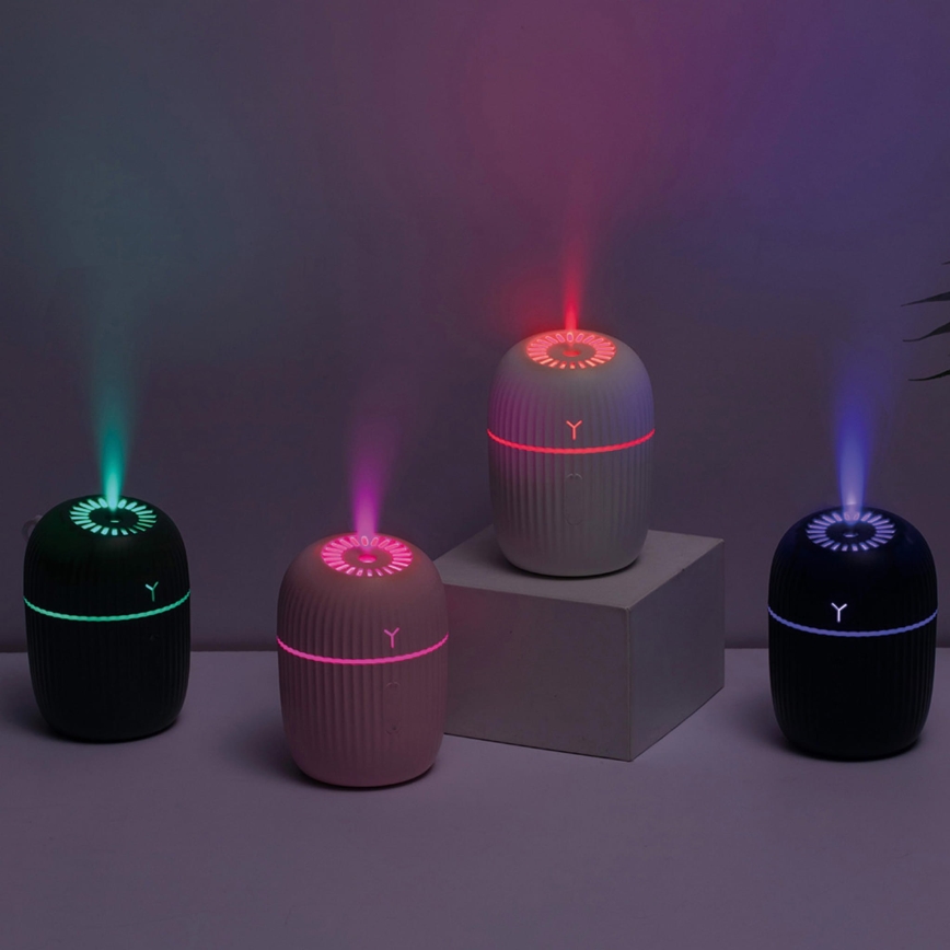 LED RGB Zvlhčovač vzduchu HAZY 200 ml modrá