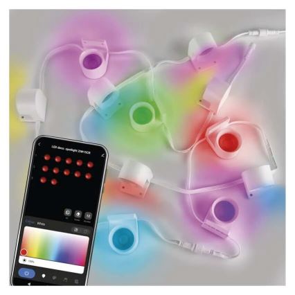 LED RGBIC+CCT dekoračná reťaz s bodovým osvetlením GoSmart 12xLED/7W/230V 255 cm Wi-Fi Tuya
