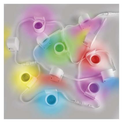 LED RGBIC+CCT dekoračná reťaz s bodovým osvetlením GoSmart 12xLED/7W/230V 255 cm Wi-Fi Tuya