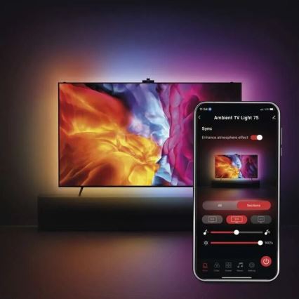 LED RGBIC Pásik pre TV GoSmart LED/24W/230V 75“