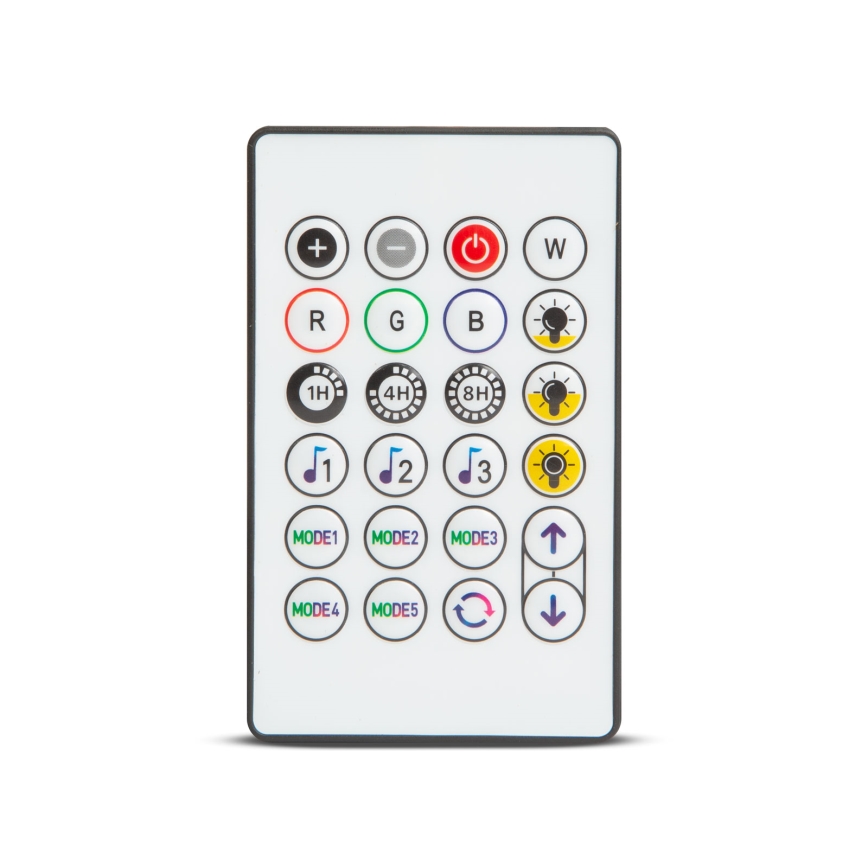 LED RGBIC stmievateľný solárny svetelný reťazec 30xLED/1,3W/3,7/5V 2200 mAh 14,37 m IP65 čierna + diaľkové ovládanie