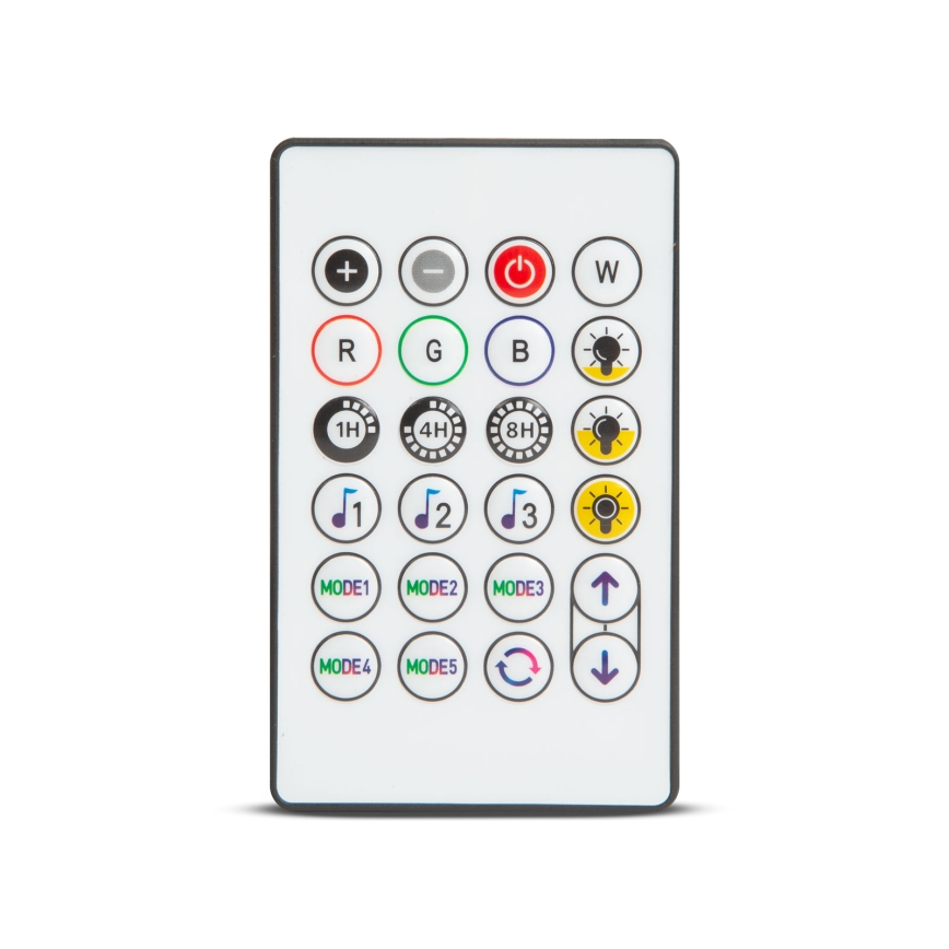 LED RGBIC stmievateľný solárny svetelný reťazec 15xLED/1,3W/3,7/5V 2200 mAh 8 m IP65 čierna + diaľkové ovládanie
