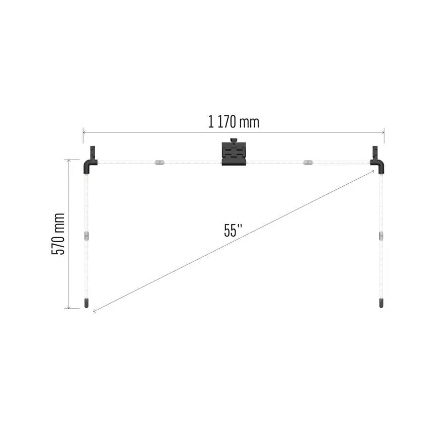 LED RGBIC Stmievateľný pásik pre TV GoSmart LED/24W/230V 55“