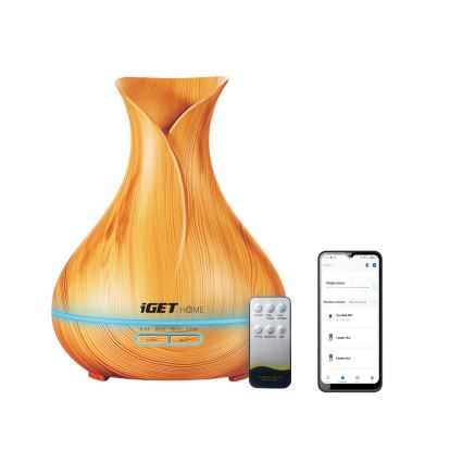 LED RGBW Aróma difúzor a zvlhčovač vzduchu LED/230V 500 ml Wi-Fi + diaľkové ovládanie