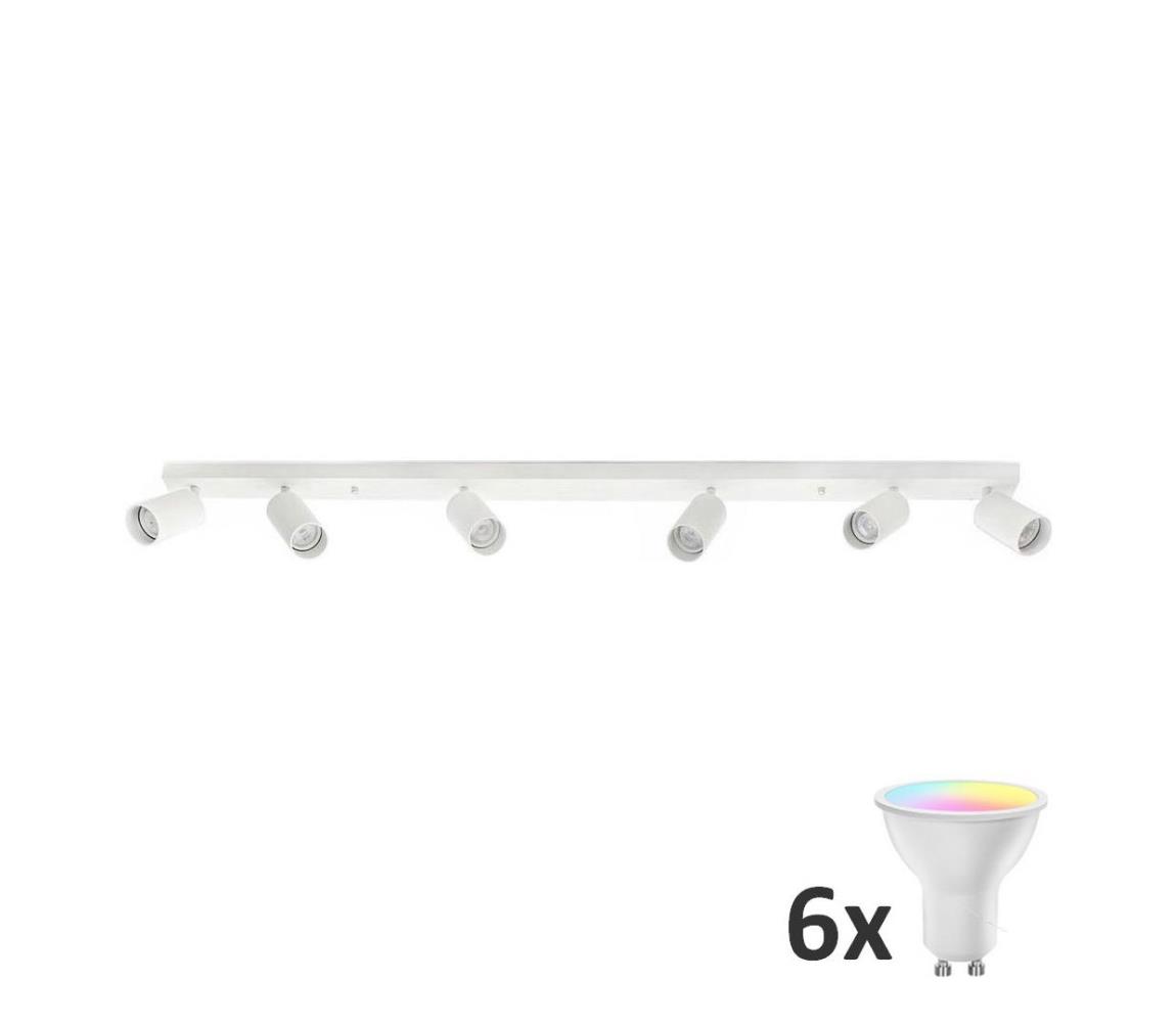 LED RGBW bodové svietidlo ANGIE 6xGU10/6,5W/230V biela MX0124+AI2323