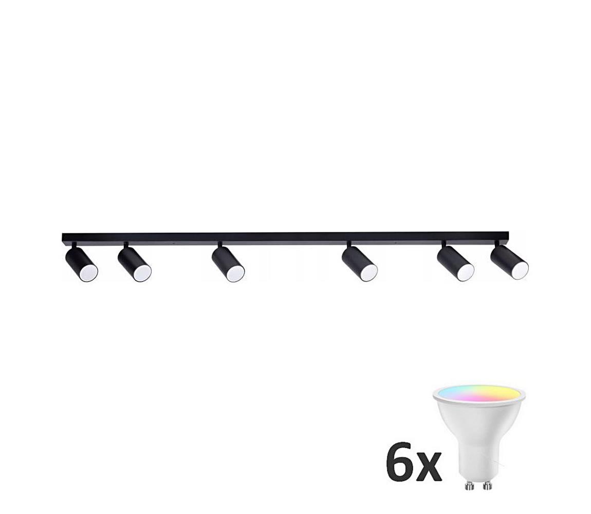 LED RGBW Bodové svietidlo ANGIE 6xGU10/6,5W/230V MX0118+AI2323