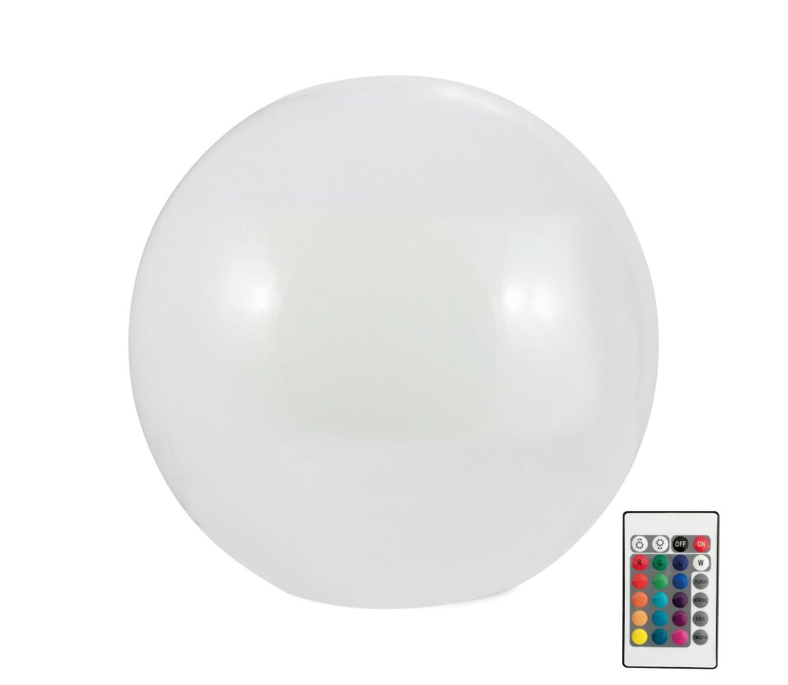 LED RGBW Solárna lampa BALL LED/1,2V pr. 30 cm IP65 + diaľkové ovládanie