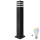 LED RGBW stlmiteľná vonkajšia lampa TEKSAS 1xE27/12W/230V 2700-6500K Wi-Fi 74 cm IP44 antracit