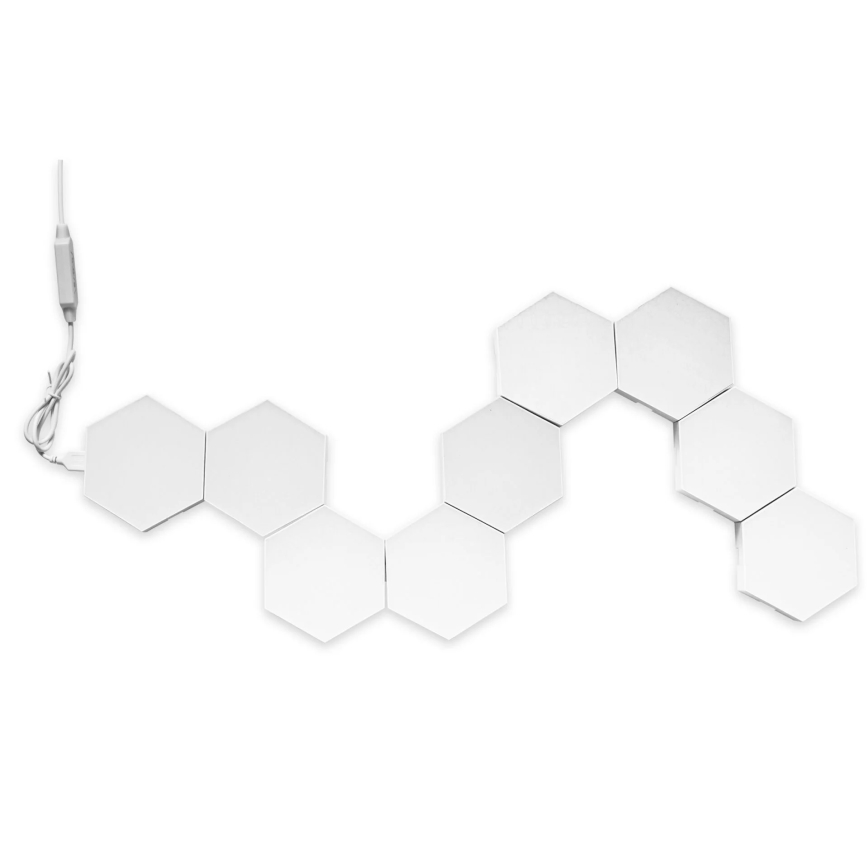 SADA 9x LED RGBW Stmievateľné nástenné dekoračné svietidlo MAYA LED/1W/230V + diaľkové ovládanie