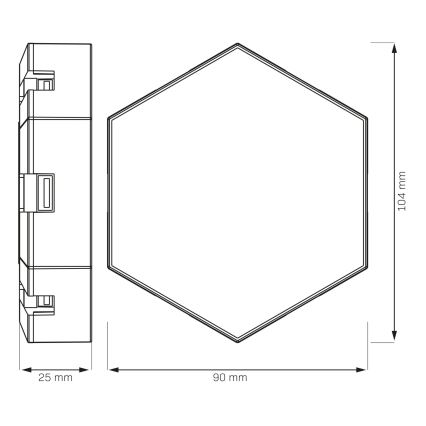 SADA 9x LED RGBW Stmievateľné nástenné dekoračné svietidlo MAYA LED/1W/230V + diaľkové ovládanie