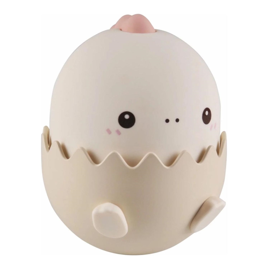 LED RGBW Stmievateľná detská dotyková lampa BABY DINO LED/0,75W/5V USB 1200 mAh ružová