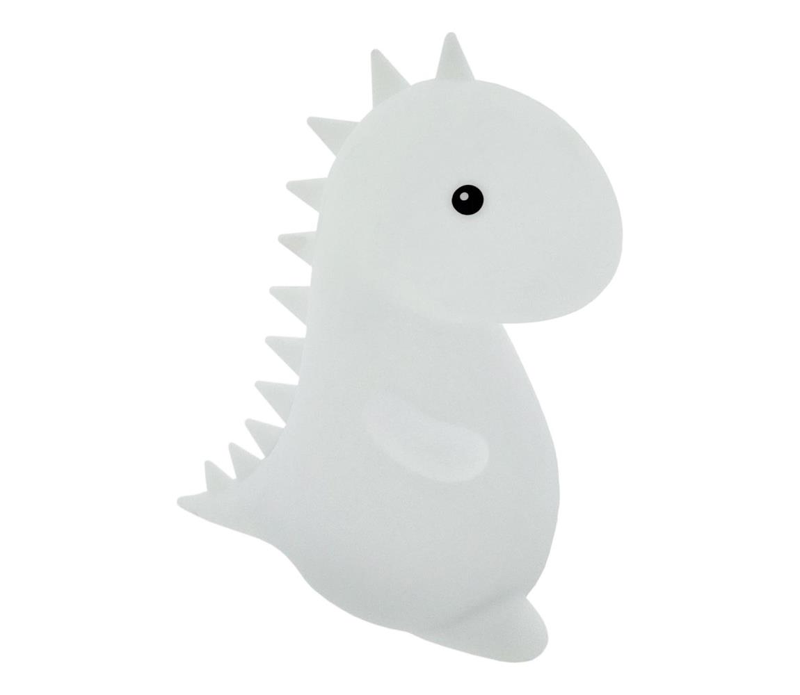 LED RGBW Stmievateľná detská dotyková lampa LED/1W/5V USB 1200 mAh dinosaurus