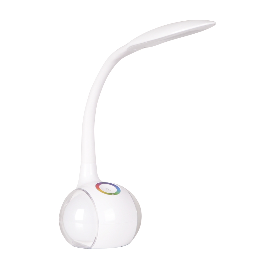 LED RGBW Stmievateľná dotyková stolná lampa COSMOS LED/6,5W/230V biela