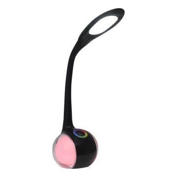 LED RGBW Stmievateľná dotyková stolná lampa COSMOS LED/6,5W/230V čierna