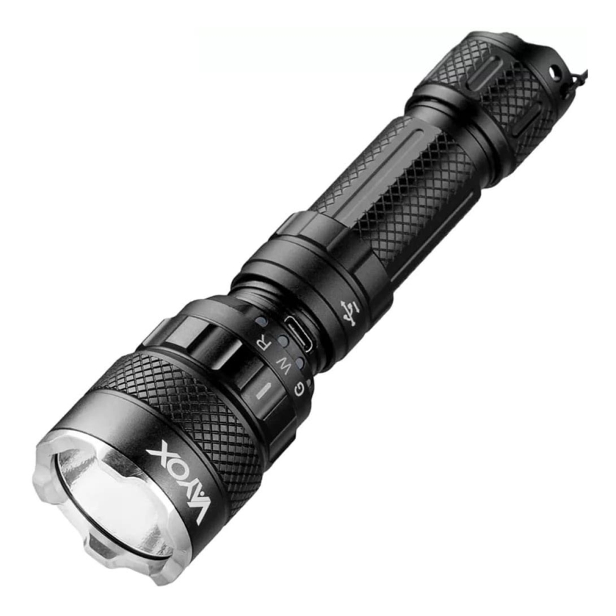 LED RGBW Stmievateľná nabíjacia baterka LED/15W/5V IP66 1500 lm 2000 mAh