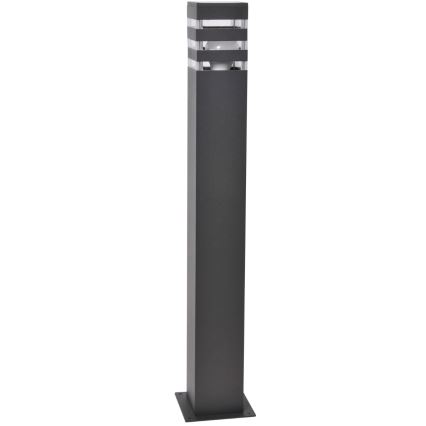 LED RGBW stlmiteľná vonkajšia lampa TEKSAS 1xE27/12W/230V 2700-6500K Wi-Fi 74 cm IP44 antracit