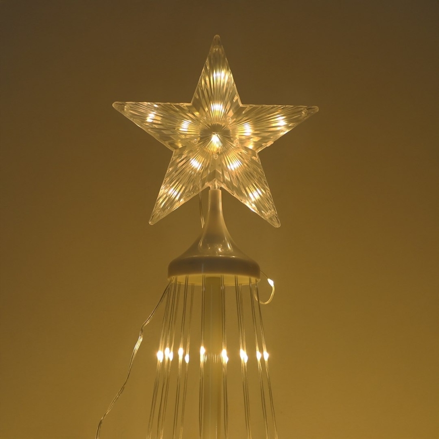 LED RGBW stmievateľná vonkajšia vianočná dekorácia LED/4W/230V 180 cm IP44 stromček + diaľkové ovládanie