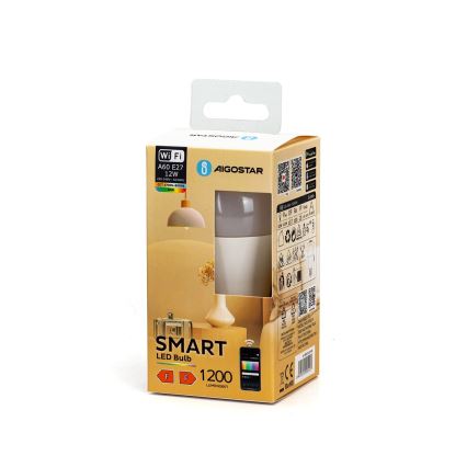 LED RGBW Stmievateľná žiarovka A60 E27/12W/230V 2700-6500K Wi-Fi - Aigostar